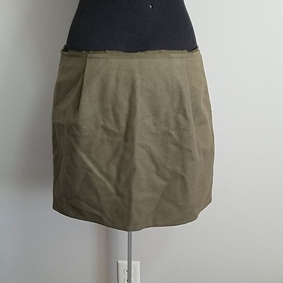J. Crew Olive Green Boho Skirt with Pockets - Picture 3 of 4